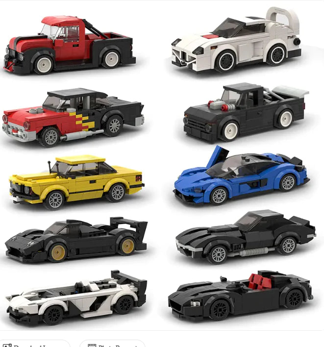 Set de Construcción de Coche Deportivo para Niños